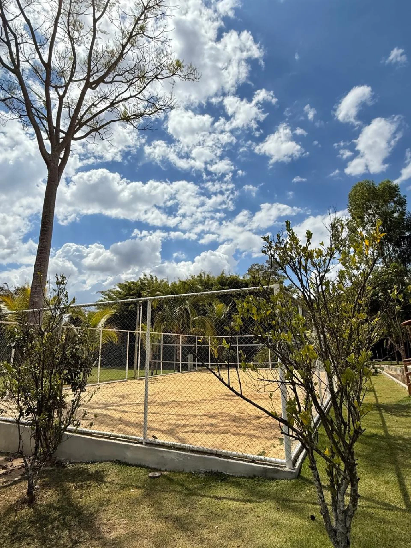 Quadra de areia vista